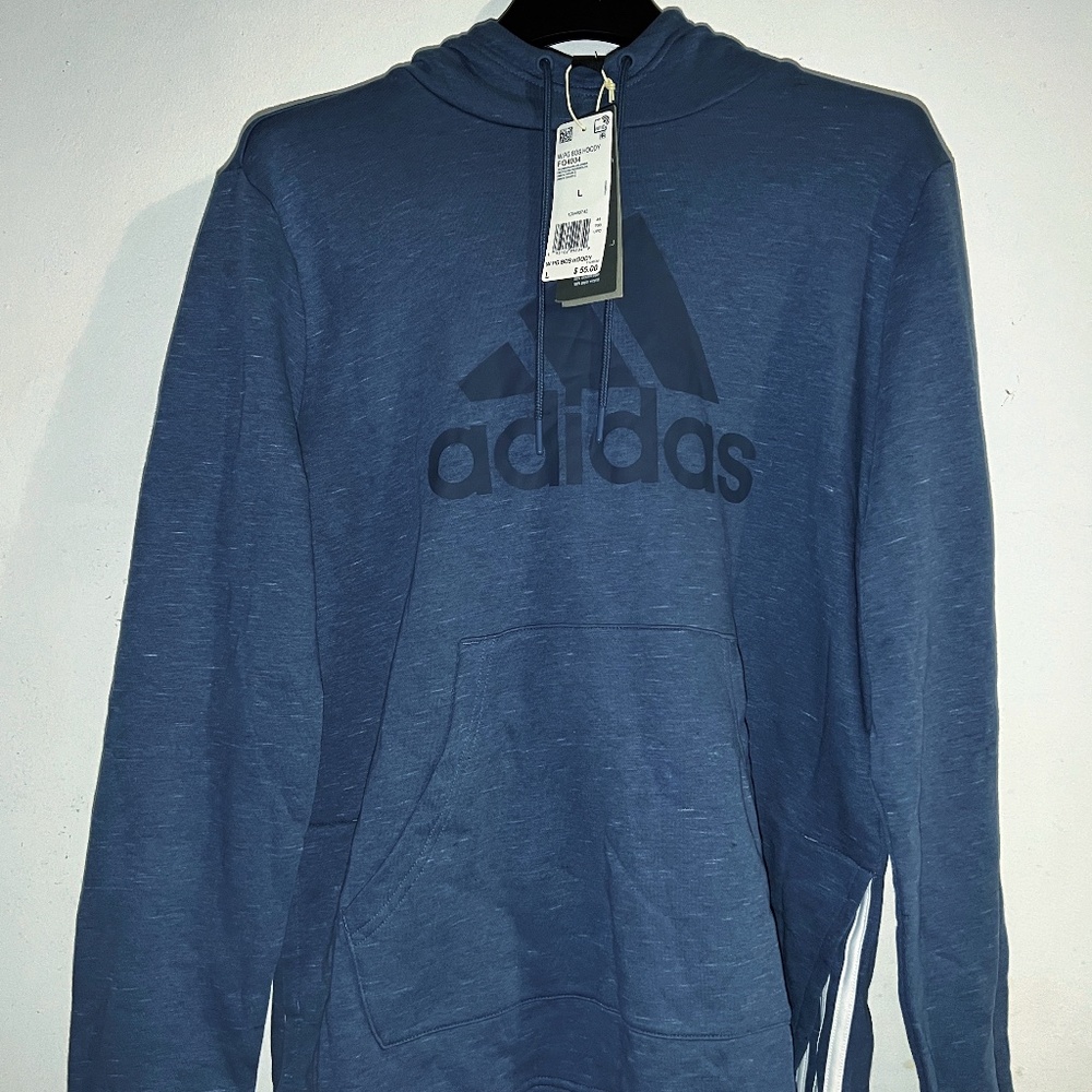 Adidas Hoodie Dusty Blue Womens L *NEW WITH TAG*